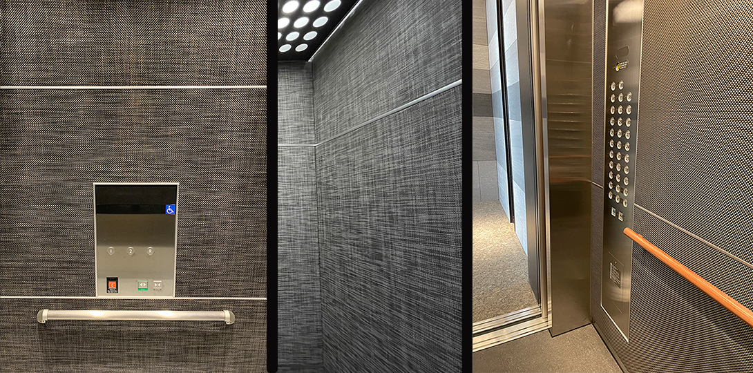 Elevator Woven Vinyl Wall Covering
